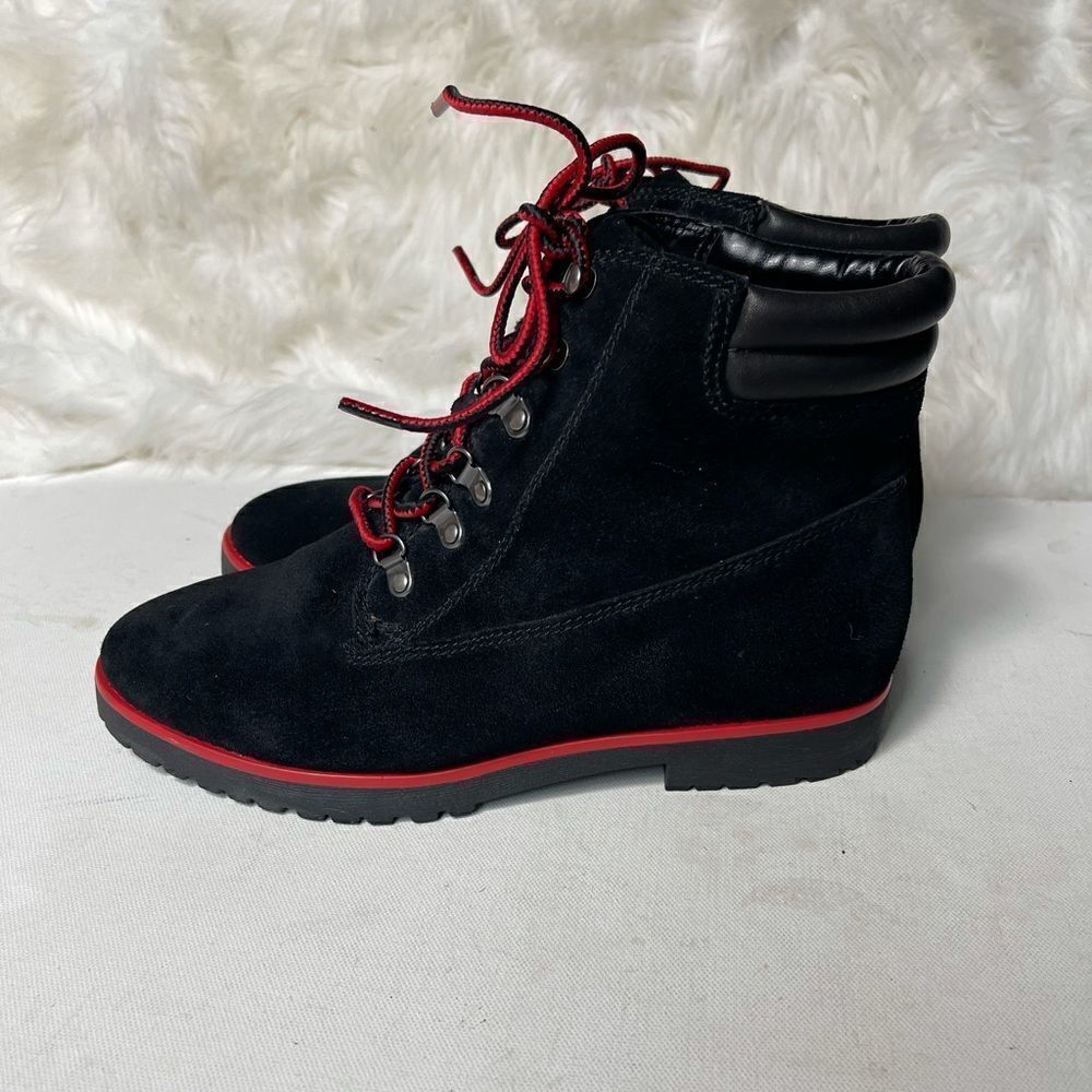 Lauren Ralph Lauren leather lace up boots SZ 7.5B